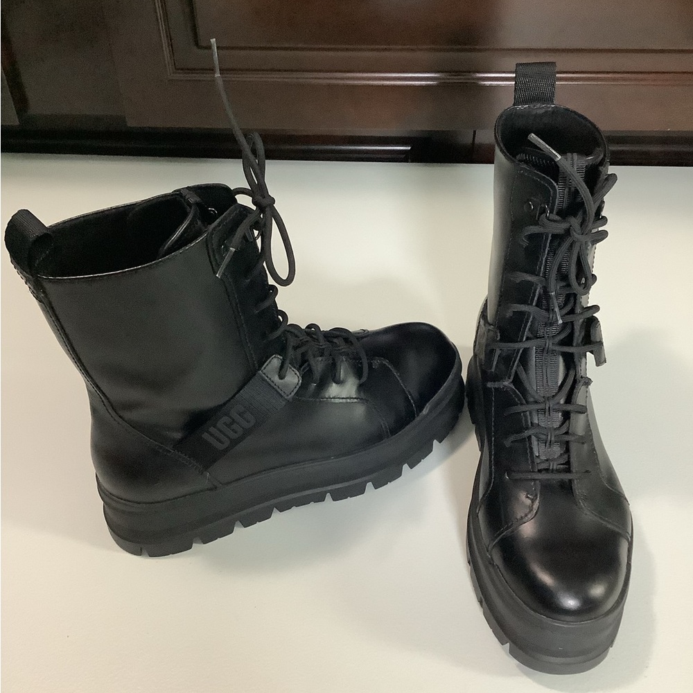 UGG Black Combat & Moto Boots